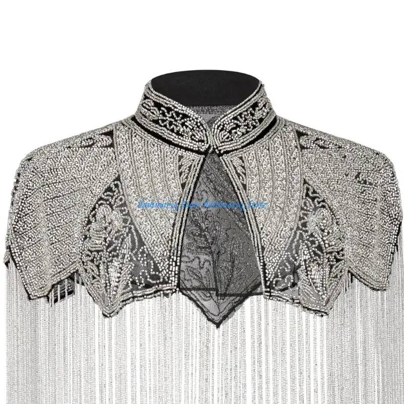 573b-luxurious-embroidered-capelet-shoulder-wrap-shawl-with-stand-neck-and-flowing-tassels-for-weddings-and-galas