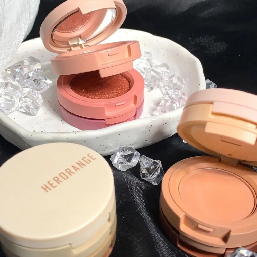 Hot 3 In 1 Eyeshadow Shimmer Brighten Highlighter Blush Contour Palette Multifunctional Fine Flash Face Contour Palette Women