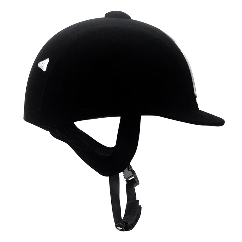 Equestrian Helmet Velvet Horse Riding Hat Sport Helmets Breathable Durable Safety Half Cover Rider for Men Women Children