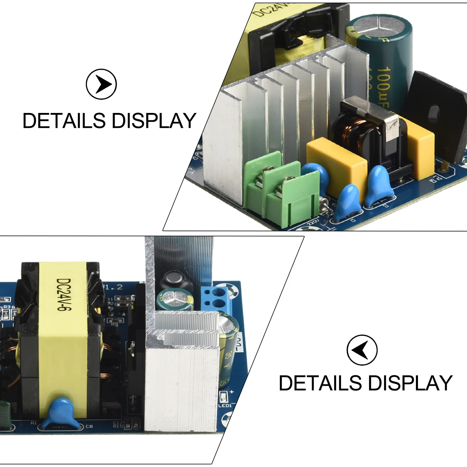 

For Industrial Equipment Power Supply Module For Small Equipment Power Supply AC 100V-240V Heat Dissipation With Heat Sinks