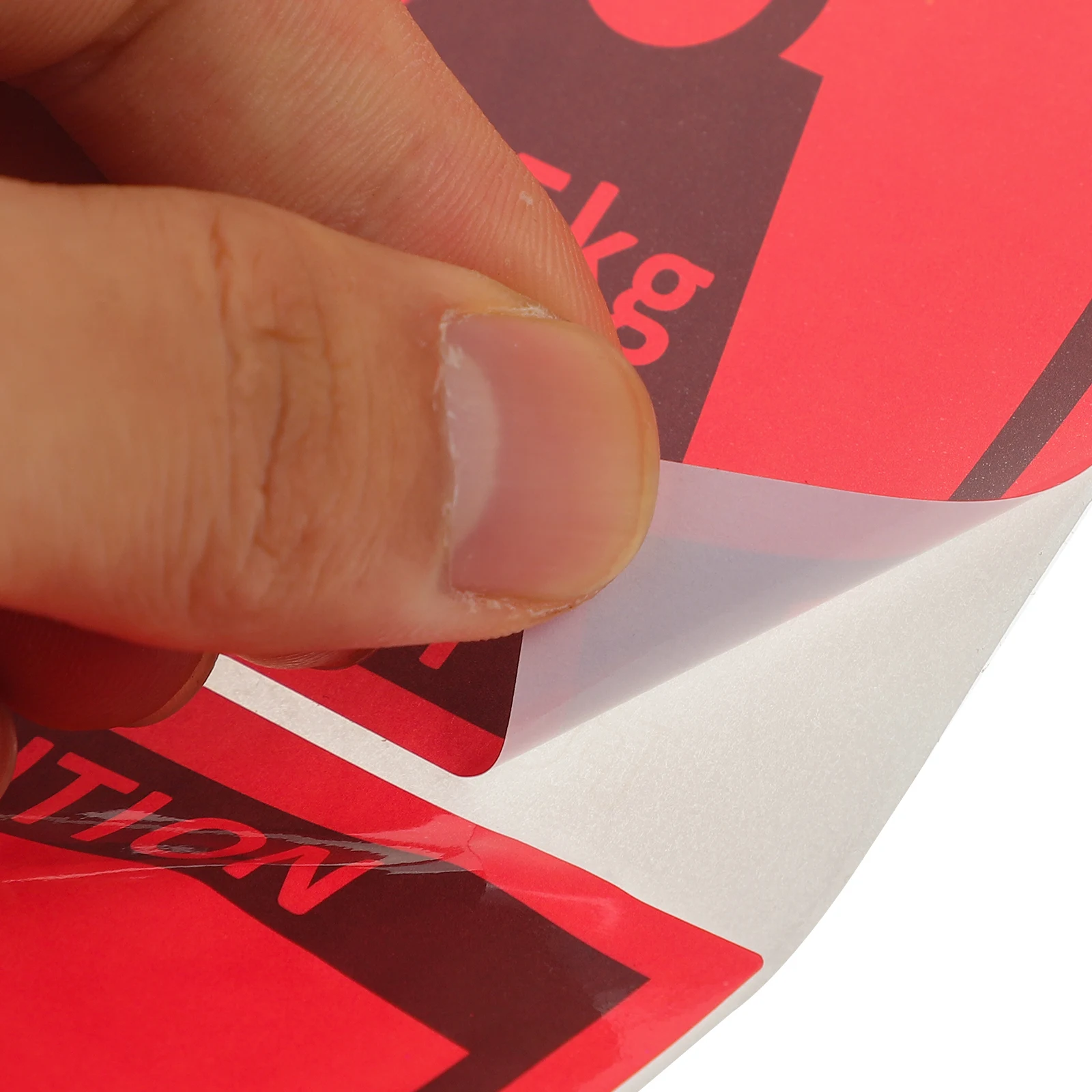 

1pcs Heavy Labels 80x80mm Red Team Lift Shipping Stickers for Heavy Equipment Stickers Moving Boxes Business Folder Tags