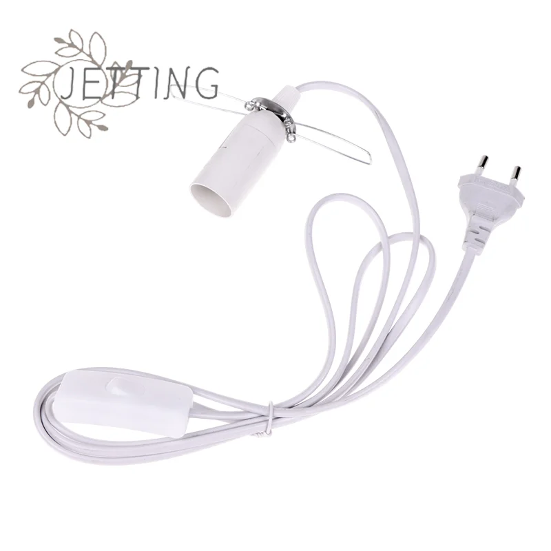 

Hot EU Plug E14 Hanglamp Holder Light Bulbs Socket With Switch Wire 1.55m Power Cord Cable For Pendant Fixture Hang Lamp