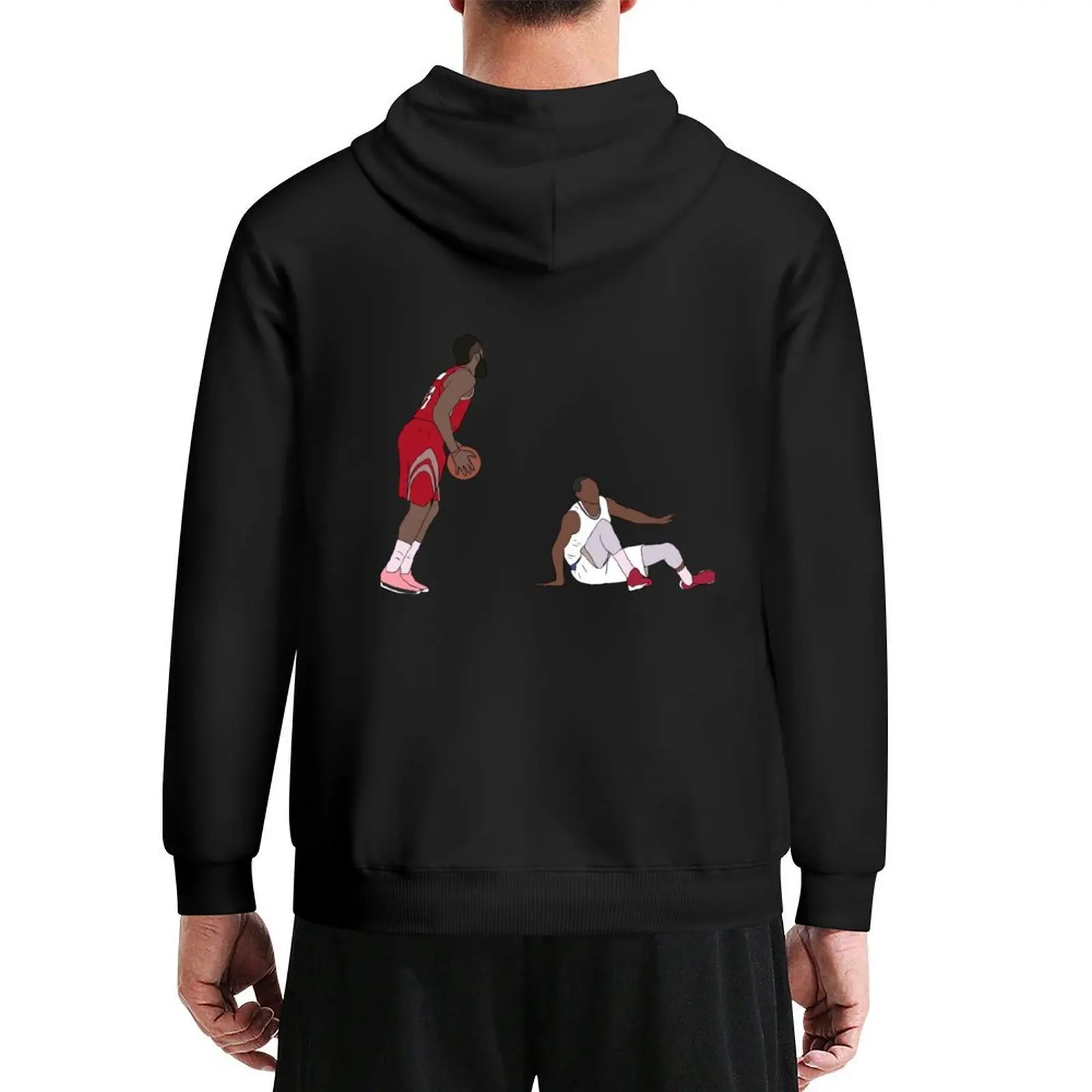 

James Harden Crossover On Wesley Johnson Hoodie men's autumn clothes anime clothing fashion men graphic hoodies