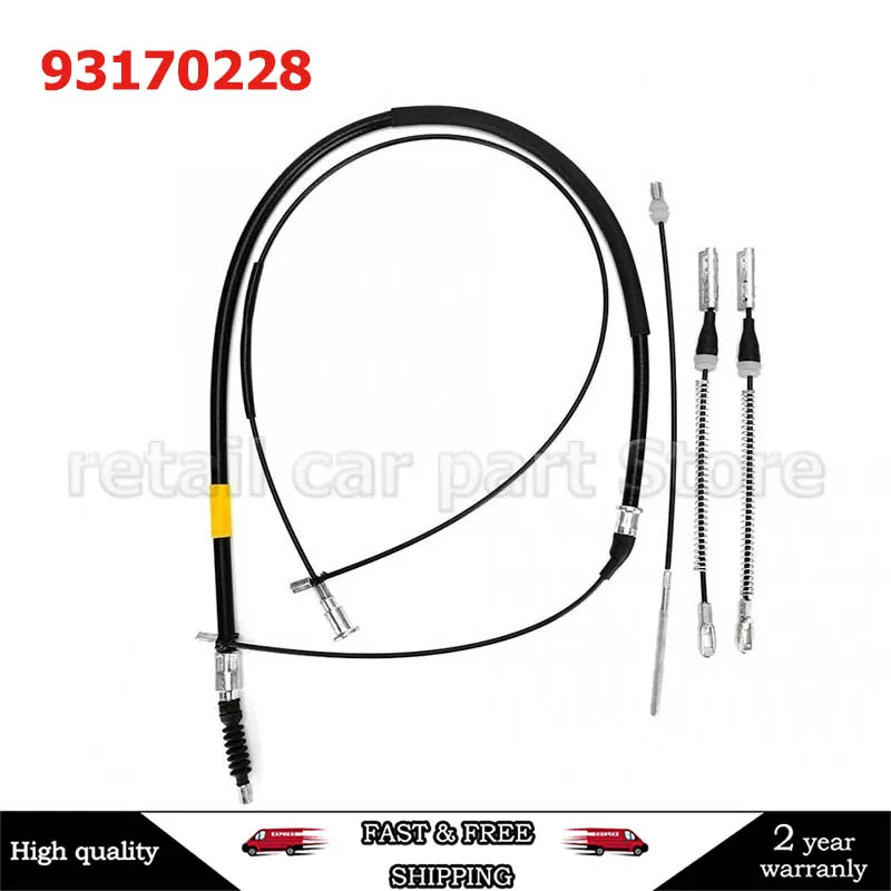 90576453, 90576454, 93170227, 93170228 Fits for Opel Corsa C Replacement Accessory Handbrake Parts Parking Brake Cable Set