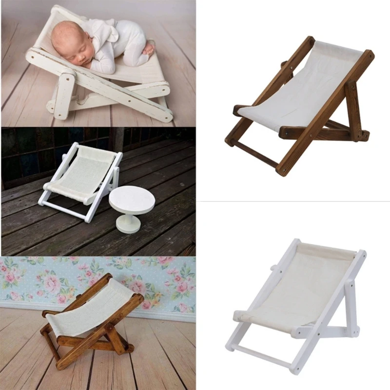 

F62D Portable Newborn Photography Prop Wooden Newborn Posing Props Vintage Baby Photo Props Photoshoot Pose Babyswing Durable