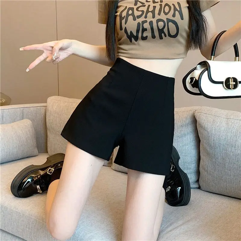 Women's Shorts Mini Nylon Tight Wide Booty Skinny Sexy Short Pants for Woman To Wear Kawaii Cute Design Outfits Trend 2024 XL