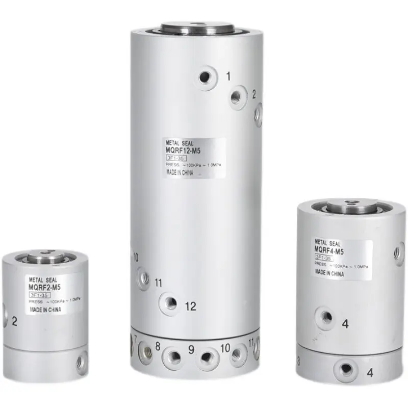 MQR Series MQR2-M5 MQR4-M5 MQR8-M5 MQR12-M5 MQR16-M5 Pneumatic Rotary Union 360 Degree Multi Way Air Slip Ring Rotary Joint