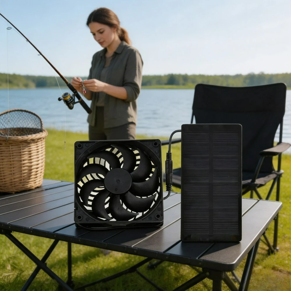 Outdoor Power Vent - Solar Panel Powered 12cm Vent Exhaust
