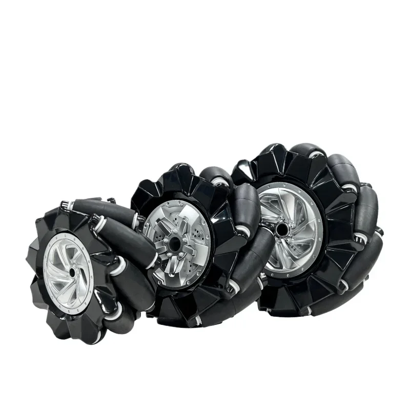 

4pcs/lot McNaught Omnidirectional Wheels 80mm/ 103mm/ 125mm Diameter, with Optional Clamp-on Coupling