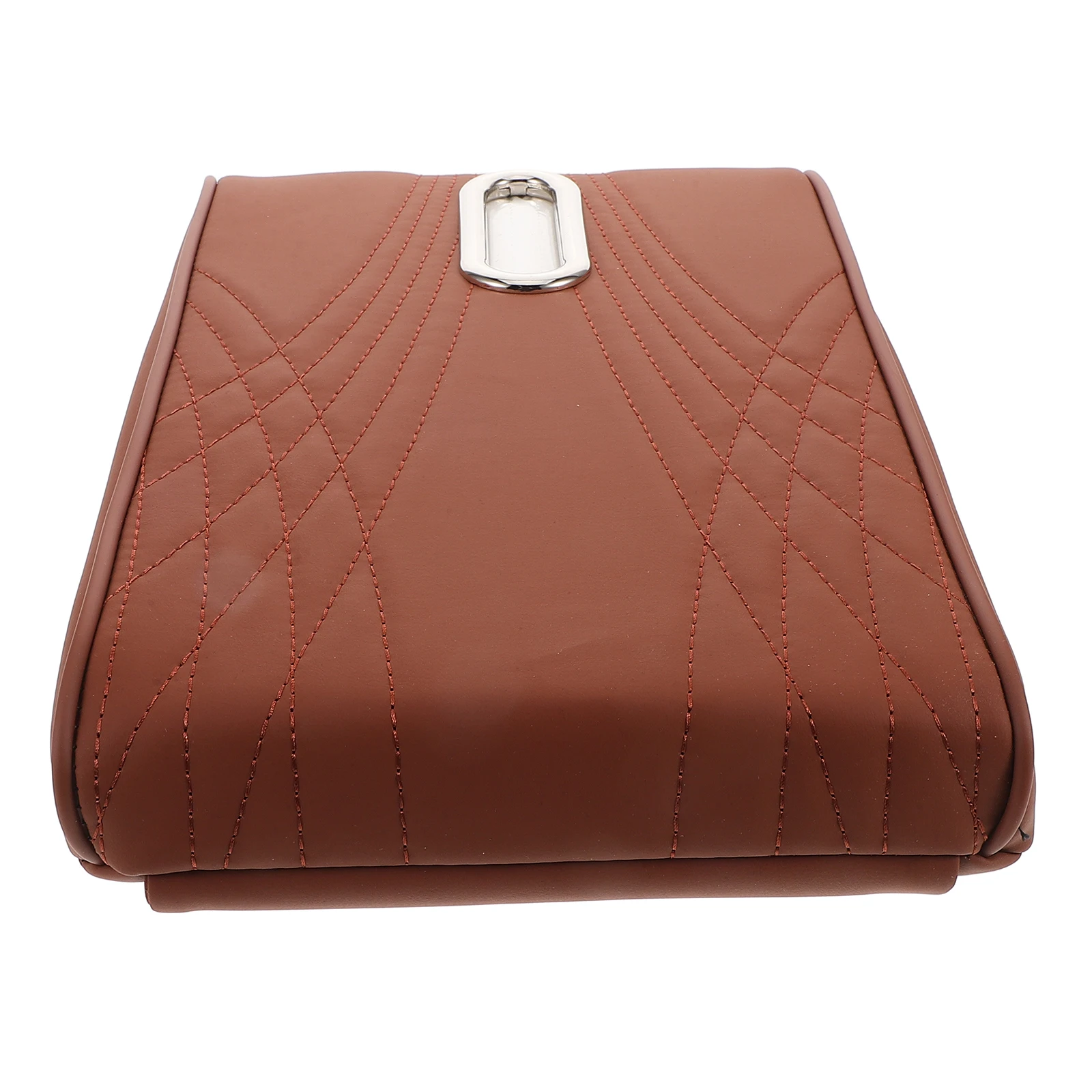 

Car Armrest Cushion Brown Large Angel Pattern Tissue Holder Storage Bag Multifunctional Comfortable Support Car Center Console