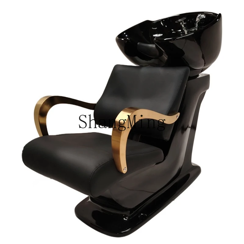 

FG new seated shampoo chair household hair shampoo bed flush barber shop shampoo bed