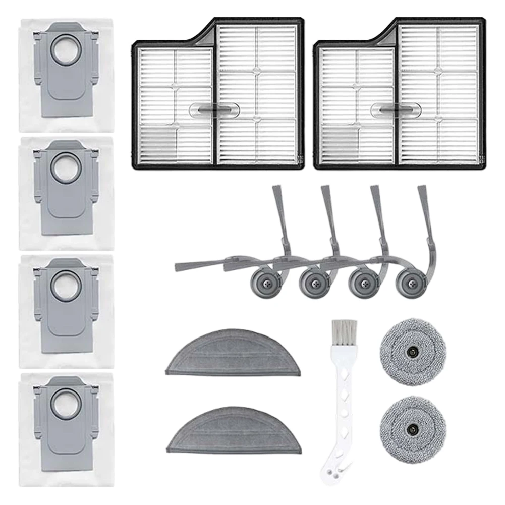 

Full Set Accessory Kit for Roborock For Saros 10 Vacuum Cleaner Including Main Brush Filter Side Brushes Mop Pads