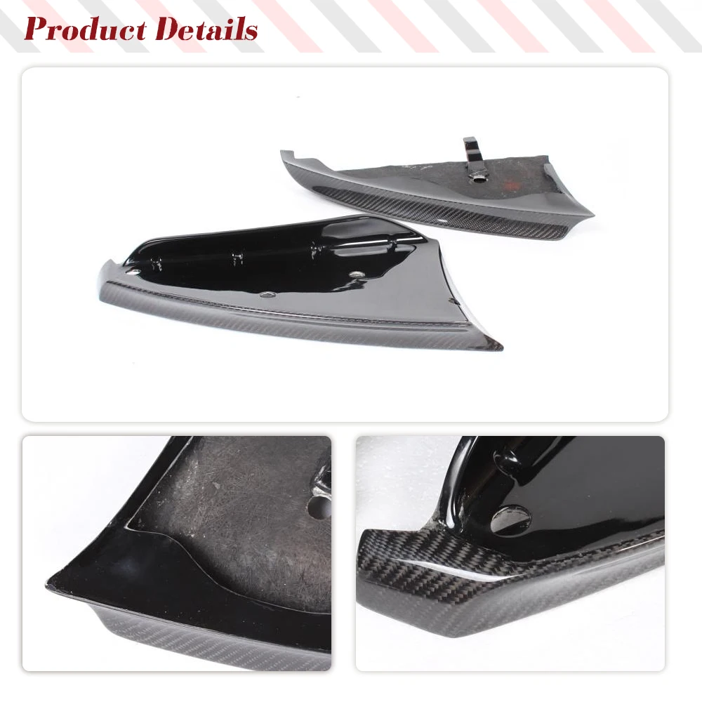 Carbon Fiber Car Front Bumper Lip Splitters Aprons Flaps For BMW 1 Series E87 M Tech M Sport Bumper 2007-2011 Racing Spoiler
