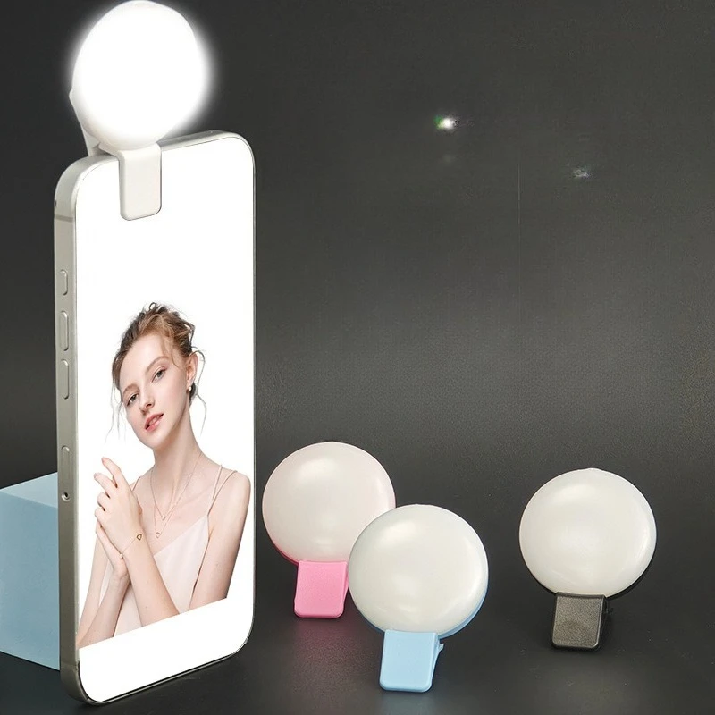Selfie telefoon LED-flits live schoonheid invullicht