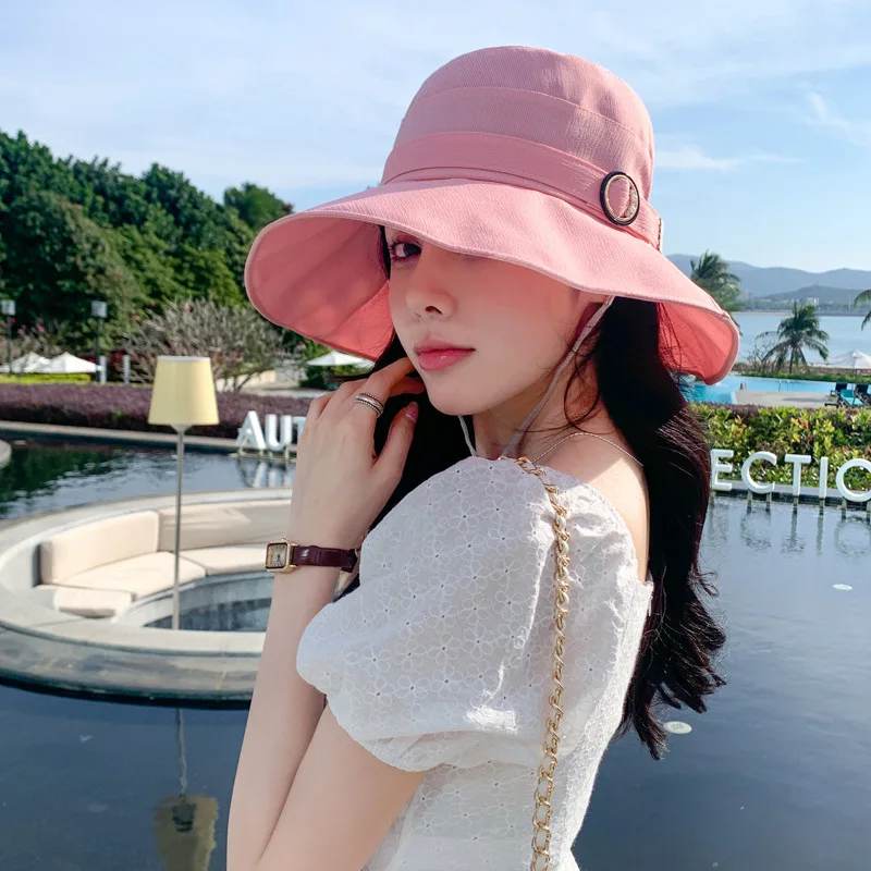 2023 Korean Spring Autumn New Female Japanese-Style and Internet-Famous Ins Bucket Hat Summer Sun Protection Face