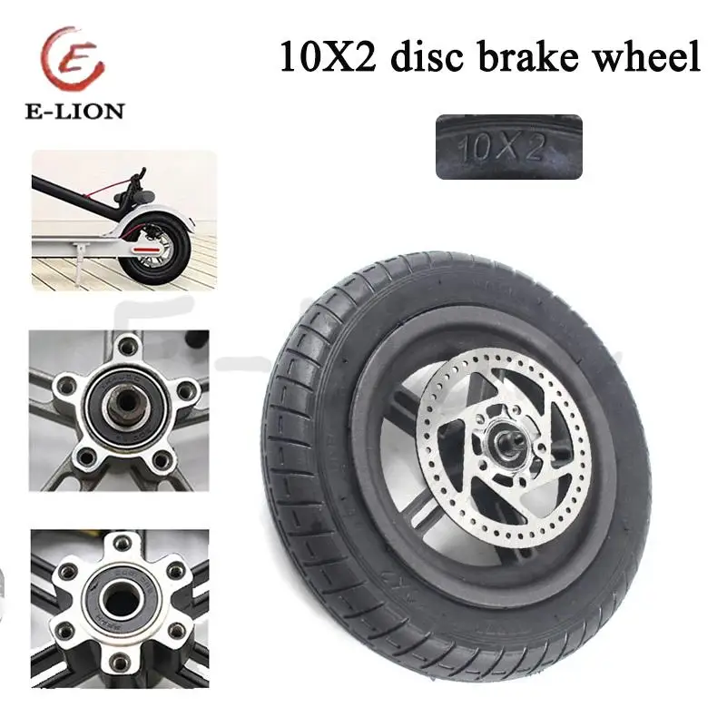 10 Inches Updated Tires for Xiaomi MiJia M365 E-Scooter 5 / 6 Holes Disc Brake Scooter Thicken Inflation Wheels