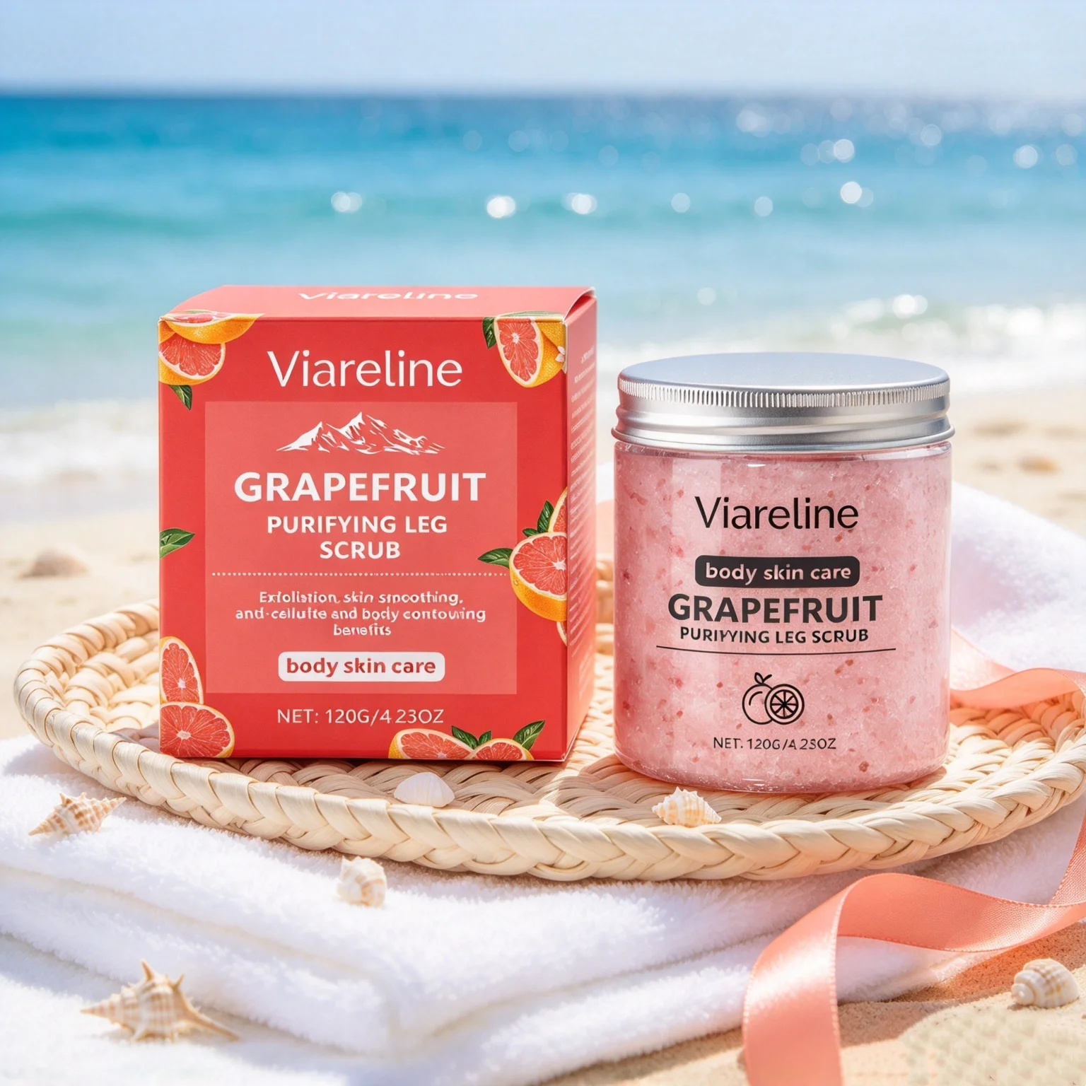 Coconut Body Scrub Cream Deeply Cleansing Exfoliating Scrub For Smooth Hydrating & Glowing Skin Care Women Moisturizing Scrubs