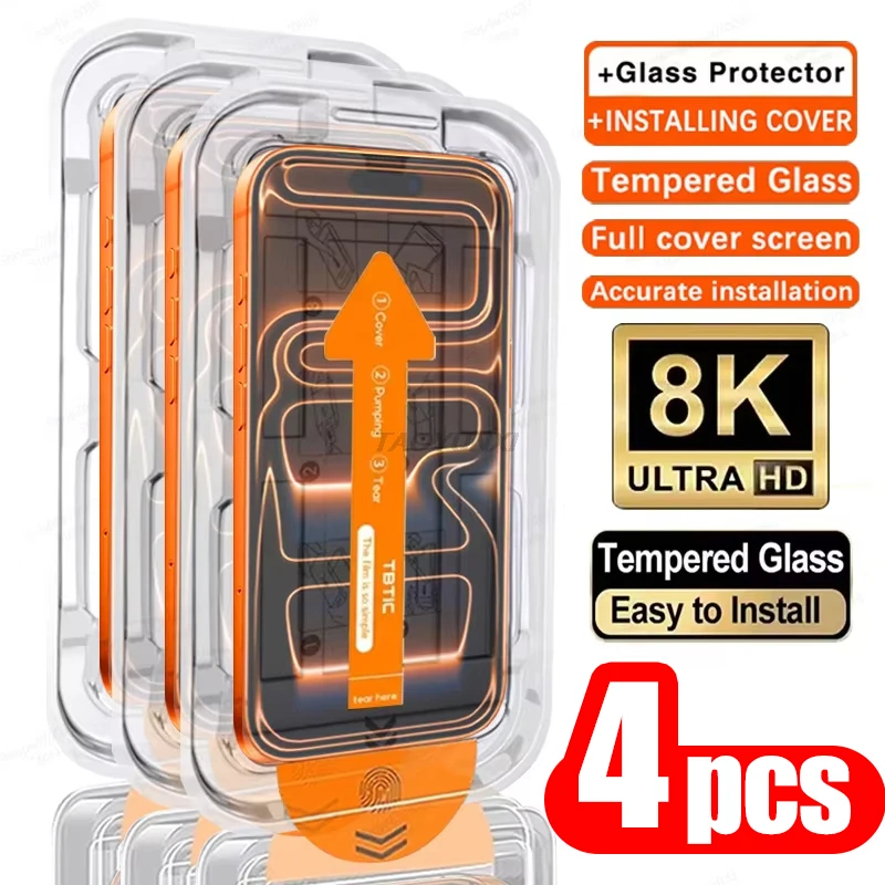 1-4PCS HD Screen Protector For Samsung S26 Ultra S25 FE A56 5G S24 S23 Plus A37 A57 A55 A54 A53 A36 A35 A34 A52 Tempered Glass