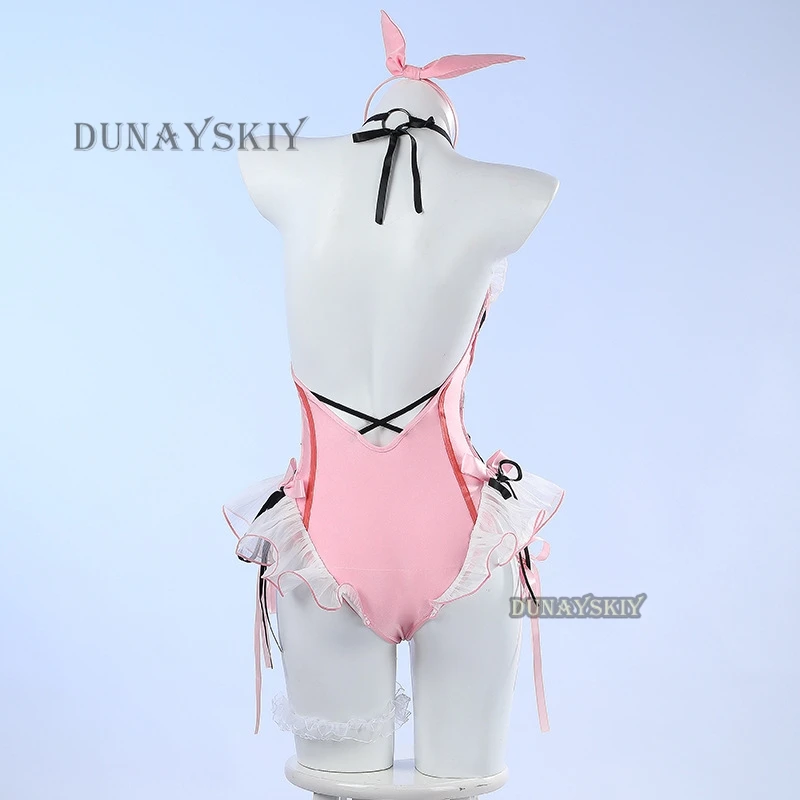 Feria Shen Cosplay Costume Game NARAKA Cos BLADEPOINT Jumpsuit Swimwear Pink Cute Woman Man Party Gift Role Play Halloween Party