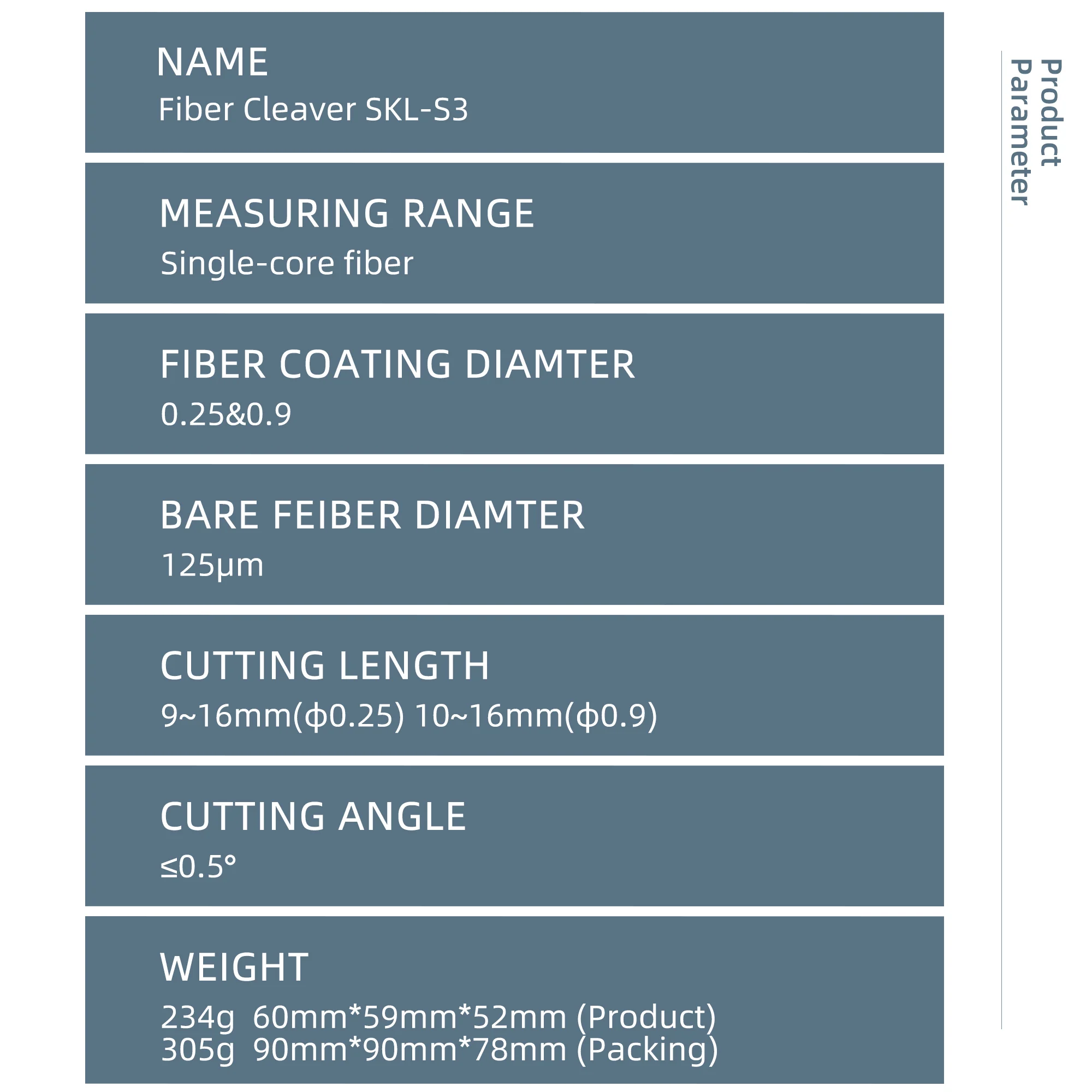 KELUSHI FTTH High Precision cutting tool SKL-S3 Optical Fiber Cleaver Cable Cutting Knife Fiber Cleaver