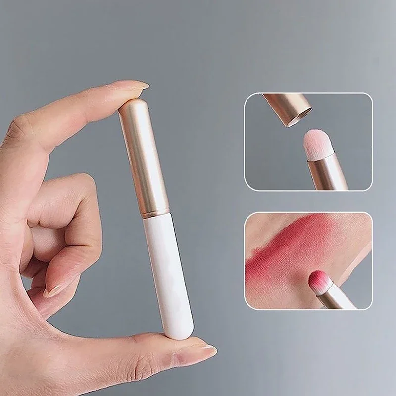 1Pc Mini Fingertip Lipstick Makeup Brushes Precision Concealer Make Up Brush Domed Small Portable Lip Brush Multifuncti