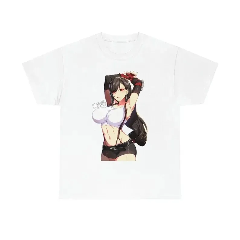 Tifa Final Fantasy Hot-Selling T-Shirt for Games Fans, New Style, Year-Round Popular, Personalized Apparel, Plus Size Unisex Y2K view 2