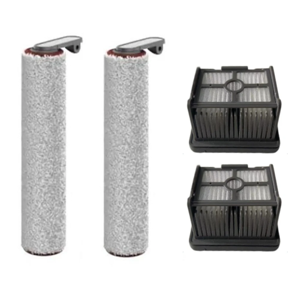 4Pcs Parts for Dreame H12 Pro Washing Floor Machine Vacuum Cleaner Accessories Washable Hepa Filter Main Roller Brush