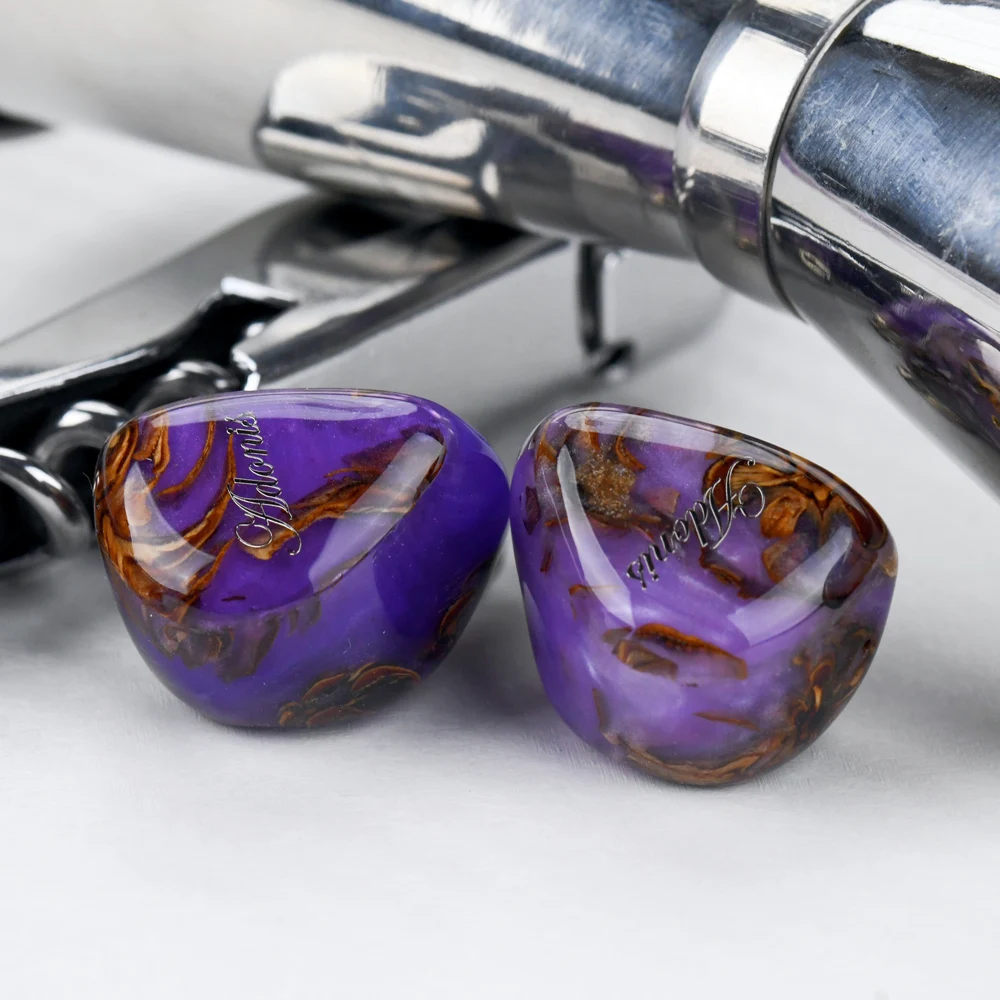 New QoA Adonis 2.0 HiFi Earphones, 1DD+2BA Hybrid Pinecone Resin Shell In-ear Earphone, 3.5+4.4mm Plug 0.78 2pin Cable kinera