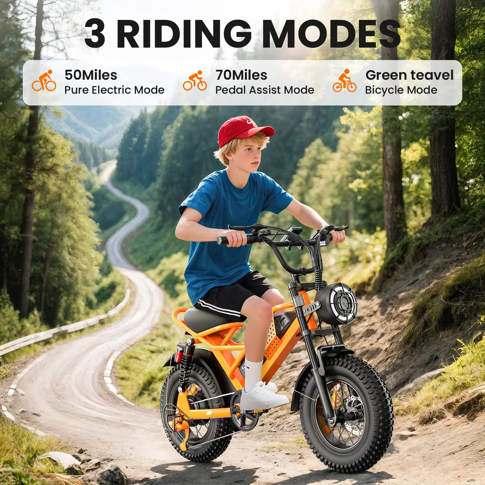 Spacewalk 1500W Fat Tire Electric Bike for Adults, 16' X 4.0' All Terrain Ebike with 720Wh Removable Battery, 70 Miles Range, Dual Suspension, UL2849 Certified Electric Bicycle image 5