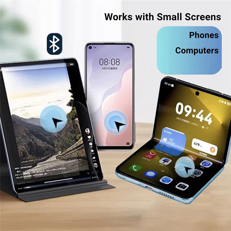 

A99E-Phone Air Mouse Bluetooth с сенсорной панелью на экране для смартфона, компьютера, смарт-устройства, черный