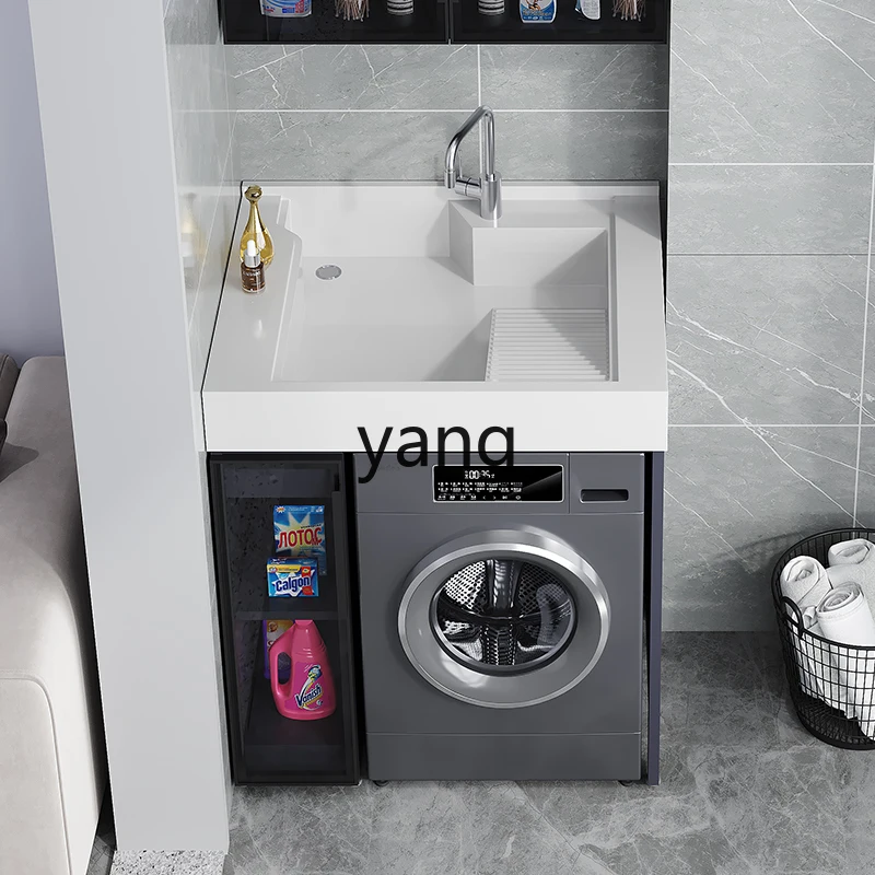 Combinación LMM con lavabo, mueble de lavandería complementario