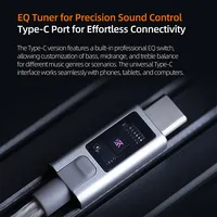 Cable de auriculares KZ M2, Cable chapado en plata con micrófono Dual, Cable de actualización TypeC/3,5 MM, Cable de auriculares