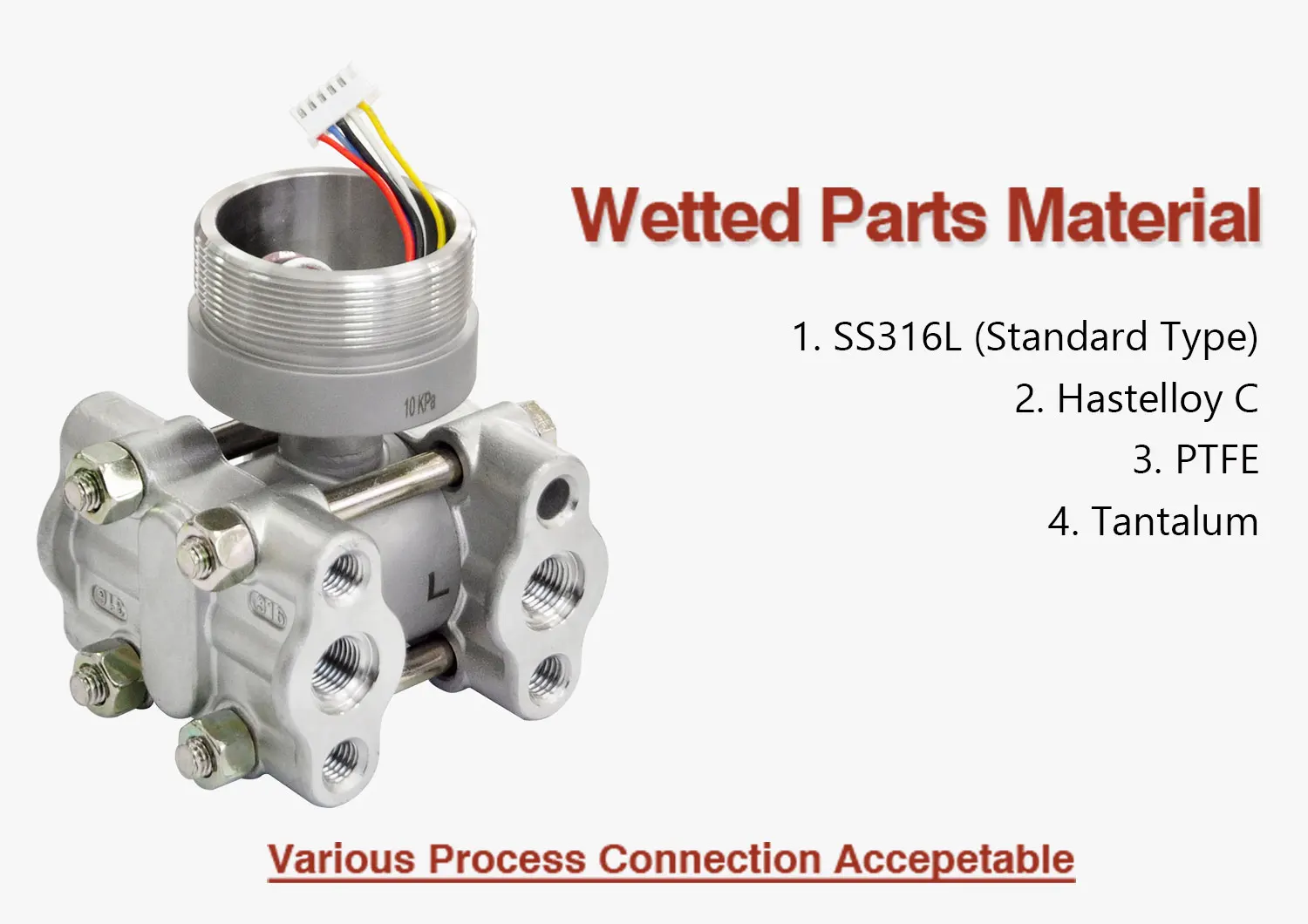 4-20ma إخراج شاشة الكريستال السائل الذكية 3051 جهاز إرسال الضغط التفاضلي لبخار الهواء لمختلف التطبيقات #3