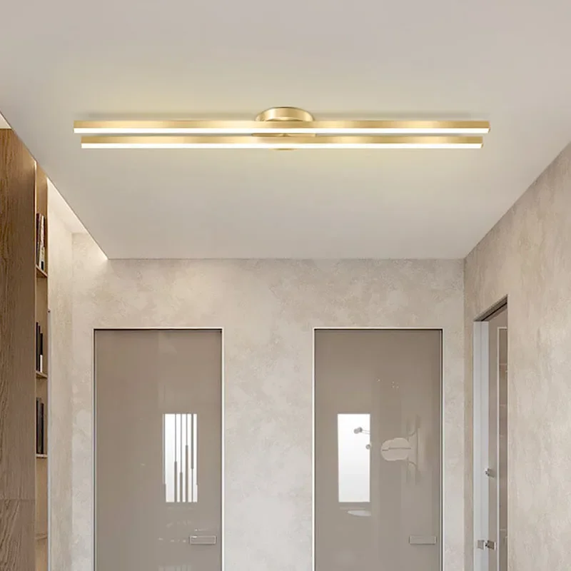 Imagem -06 - Moderna Luz de Teto Led para Sala Quarto Corredor Lâmpadas de Teto Longa Faixa Decoração Interior Luminária Brilho Entrada