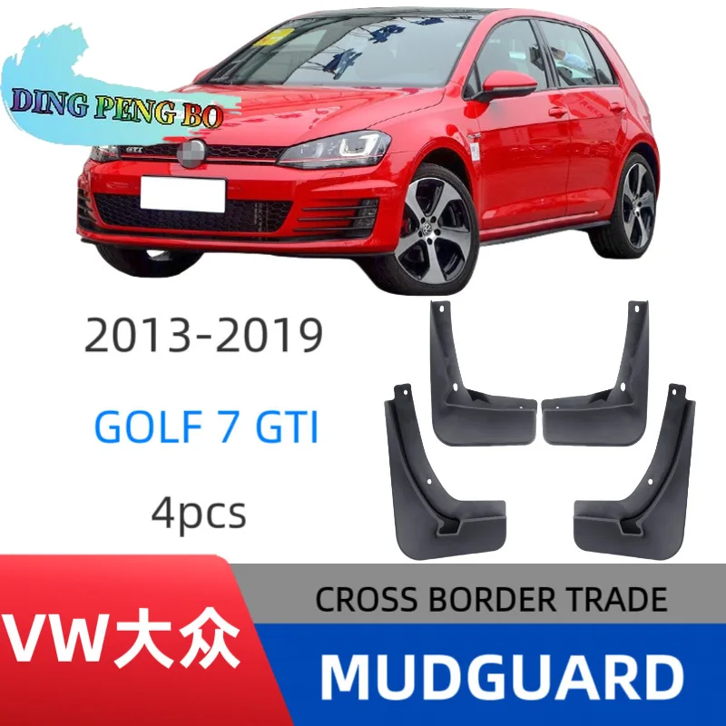 4Pcs Mud Flaps Splash Guards For VW Golf 7 GTI MK7 2015-2019 Front Rear Fender Mudguards Auto Styling Car Accessories Parts