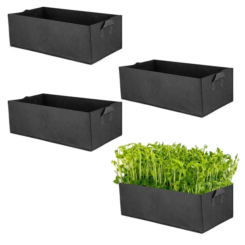 

Vegetable Grow Bags Breathable Planter Raised Beds With Handles Portable Nonwoven Fabric Garden Potato Pot Carrot Taro Growing