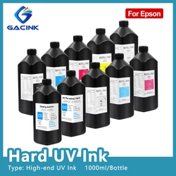 High-end Hard UV Ink UV LED Curable Ink For Epson DX5 DX7 XP600 TX800 Printhead UV Flatbed Printer 1000ml/Bottle