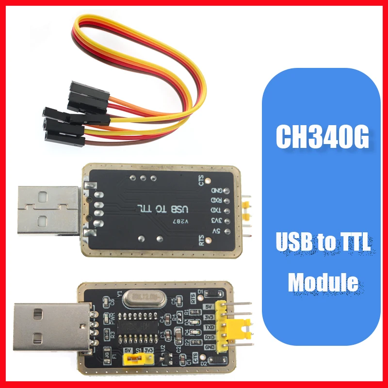 USB To TTL Serial Adapter CH340 CH340G Module 3.3V/5V Selectable Converter Upgrade USB To Serial Port for Arduino
