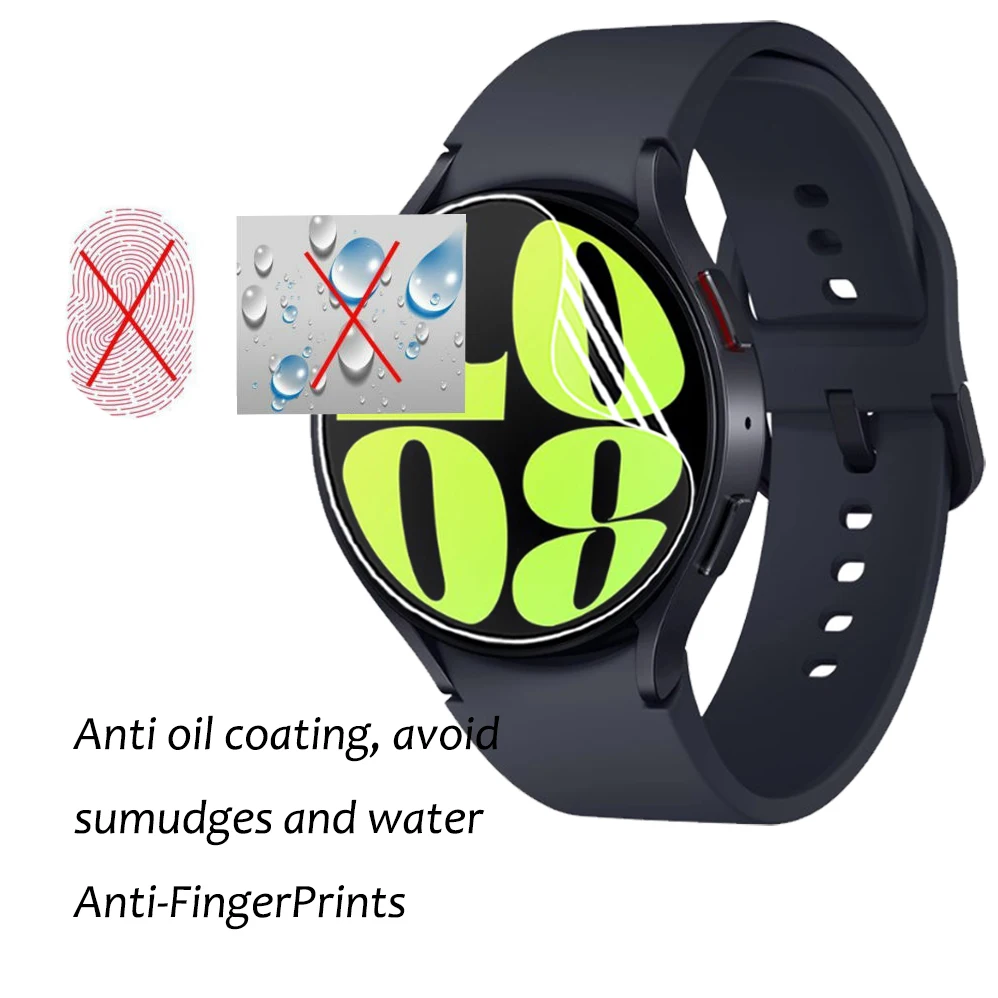 3Pcs Soft TPU Hydrogel Film For Samsung Galaxy Watch 6 Watch6 40/44mm Classic 43/47mm Smartwatch Screen Protector Film Not Glass