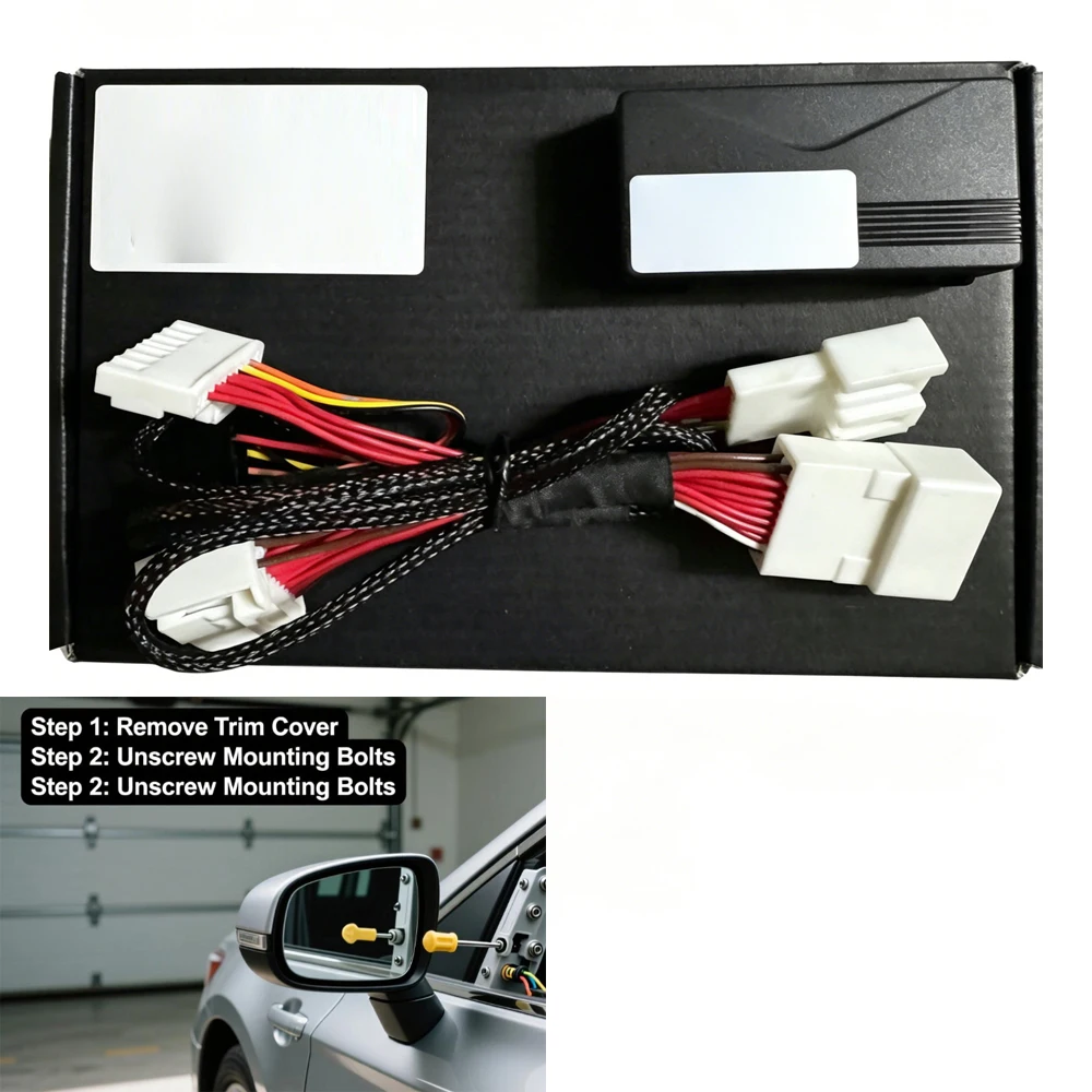 for Toyota for Camry VX40 Automatic Folding Side Mirrors Unlock and Unfold  No Wiring Required Folding Side Mirrors