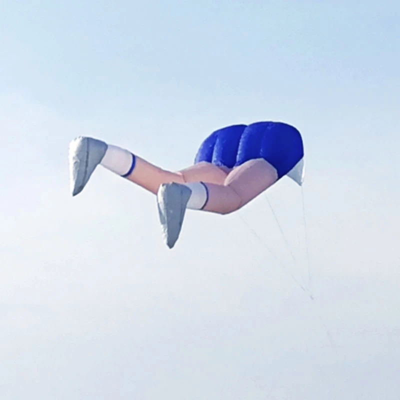 3D Large Leg Funny Kite Soft Inflatable Kite  Prevent Tearing Easy To Fly Sports Flying Toy Kite Halloween Decoration