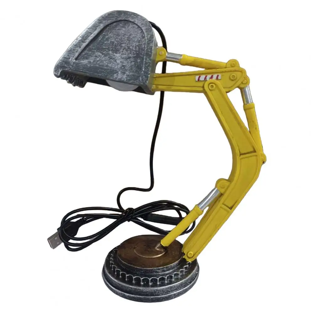 

LED Reading Light Bedside Lamp High Brightness Plug-Play Excavator-Shaped LED Night Light Desktop Decoration