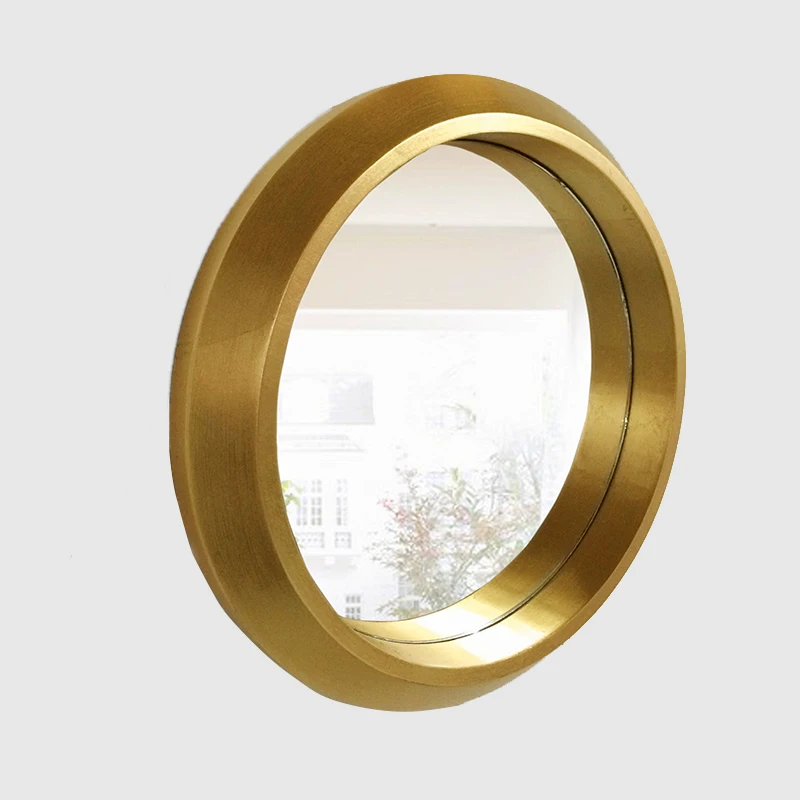 Shi Mengyuan's new round American bathroom mirror, foyer mirror, living room decorative mirror, European classical M2009