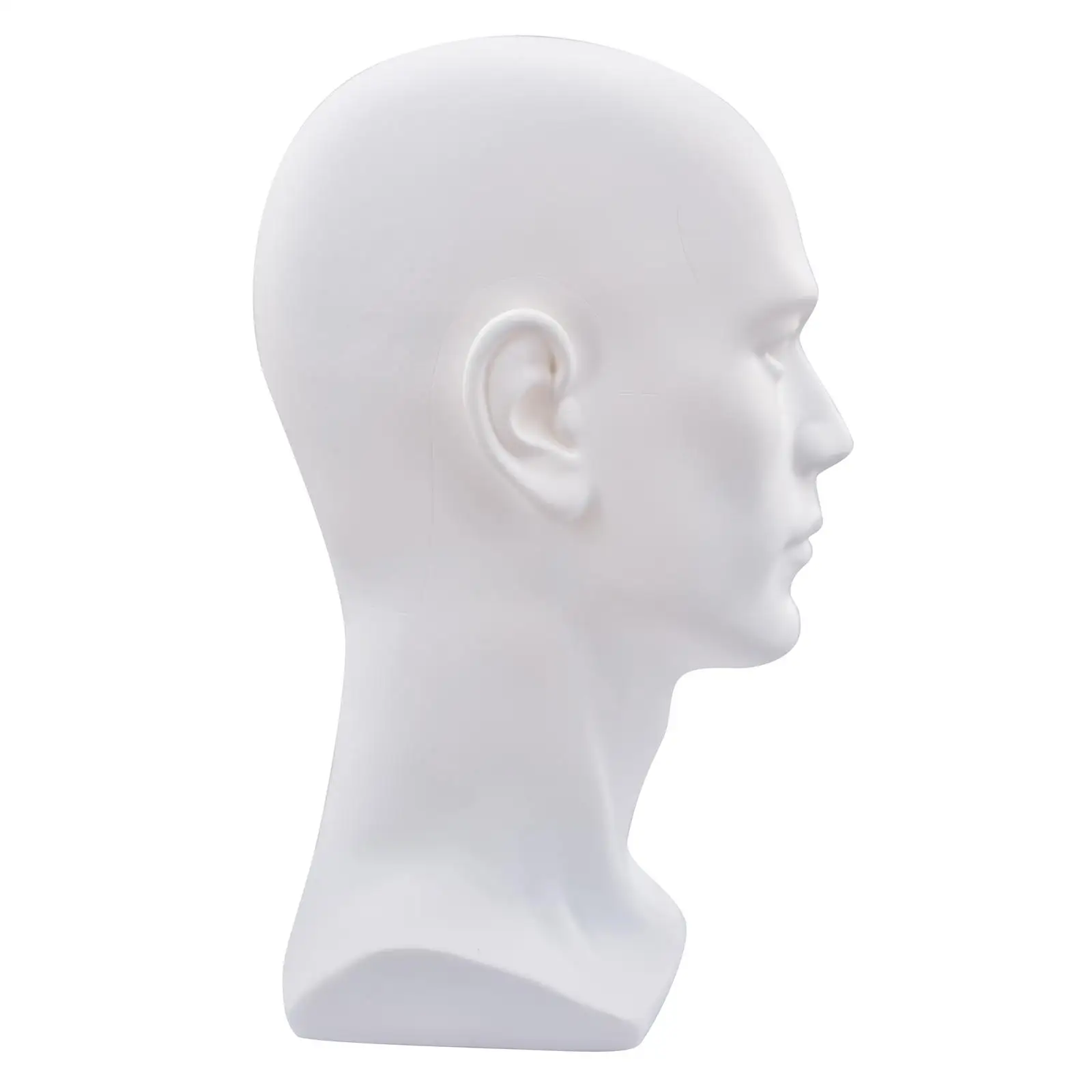 Manikin Head Model for Wig Making Hat Display Glasses Stand Male Dummy Head for Cosmetology Shop