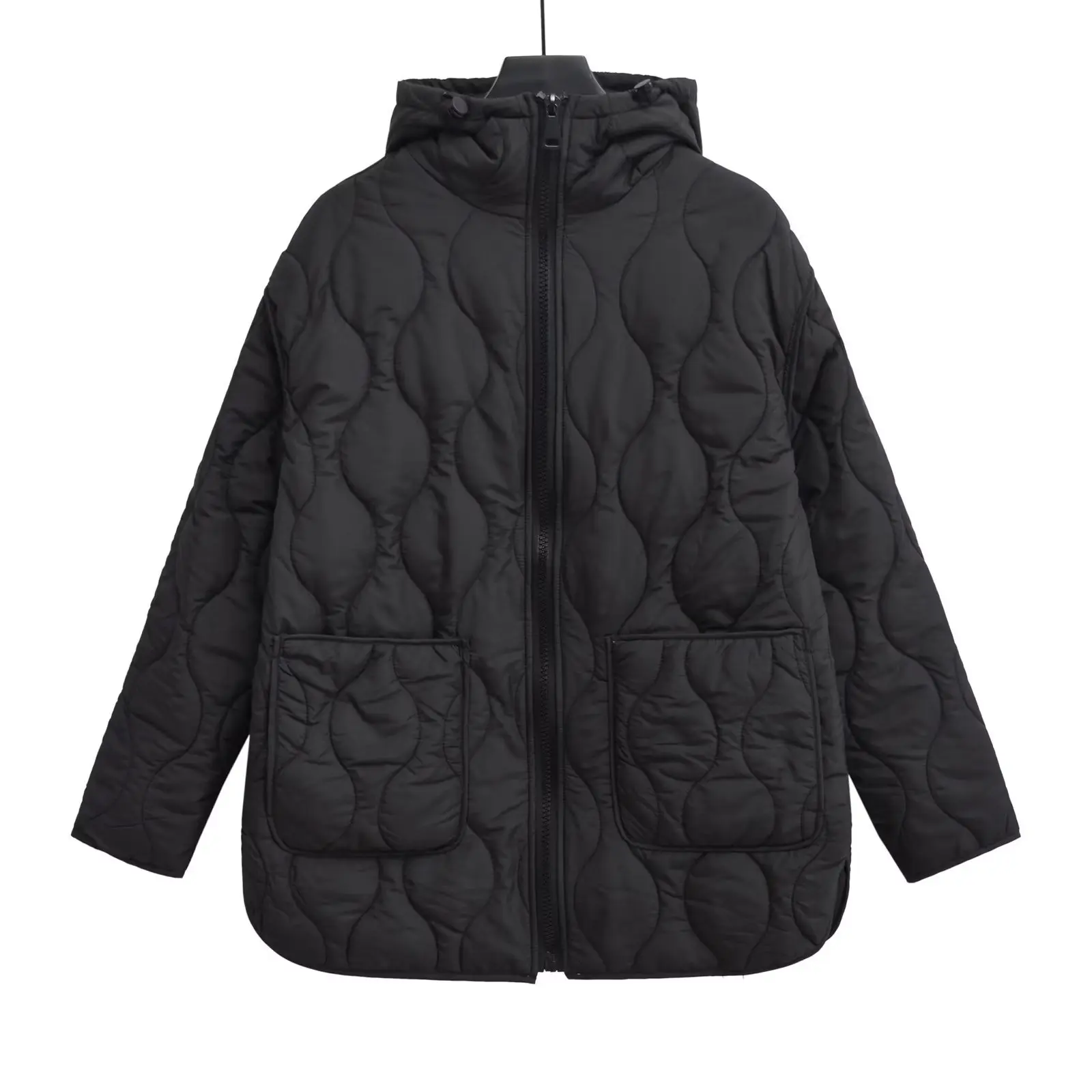 

Y2G Women's Winter Lazy Style Cotton-Padded Coat Mid-Length Quilted Hooded Jacket Wholesale Fashion