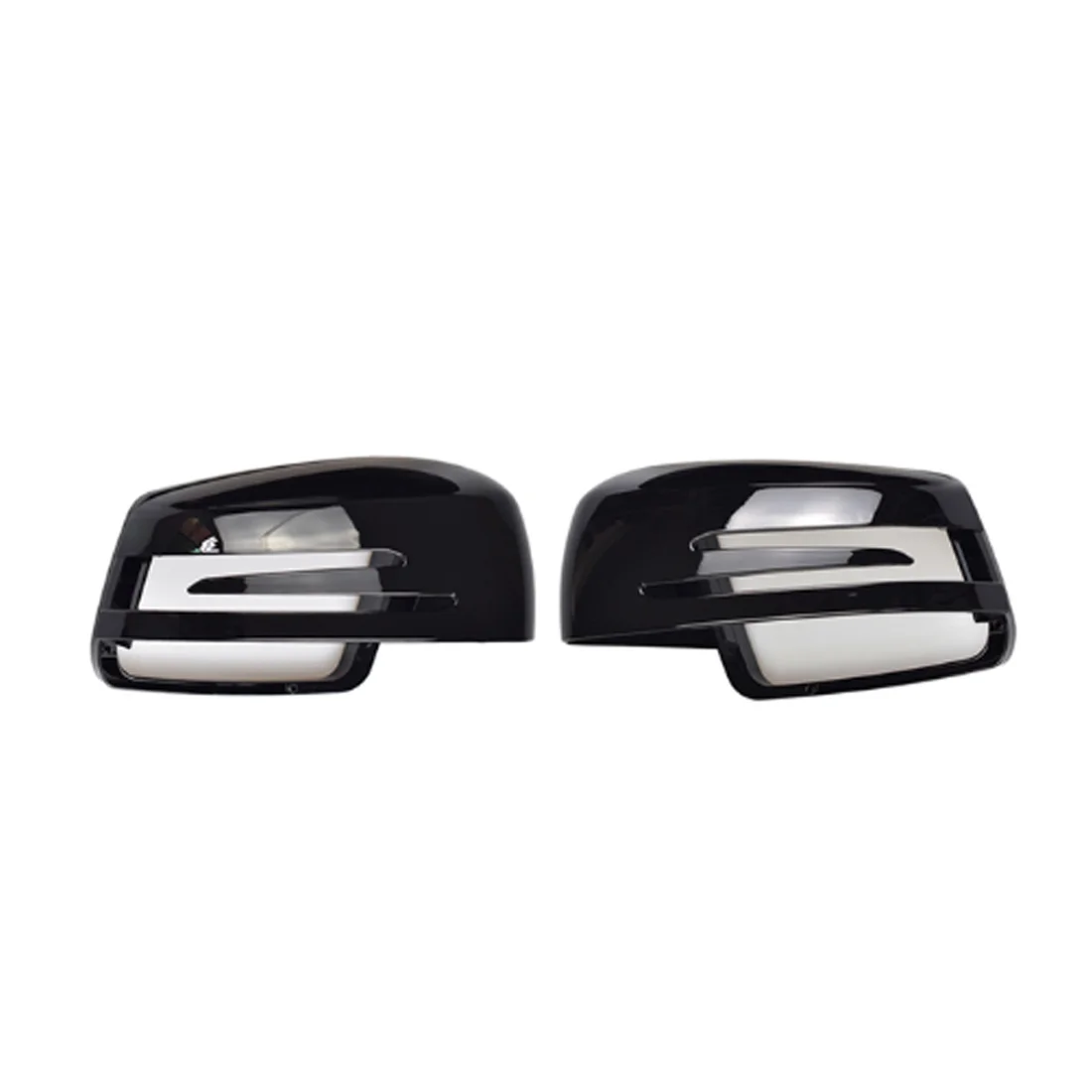 

2Pcs Replacement Bright black Rear Mirror Shell Cover Caps for Mercedes Benz W176 W246 W204 W212 W221 C117 X204 X156 D