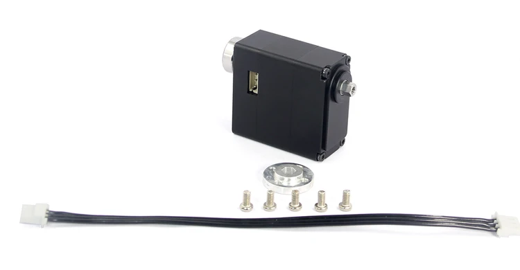 40kg Seriële Bus Servo Gear Robotachtige Servo Hoog Koppel Real Time Feedback Positie Spanning Temperatuur Dual Ball RC Robotarm