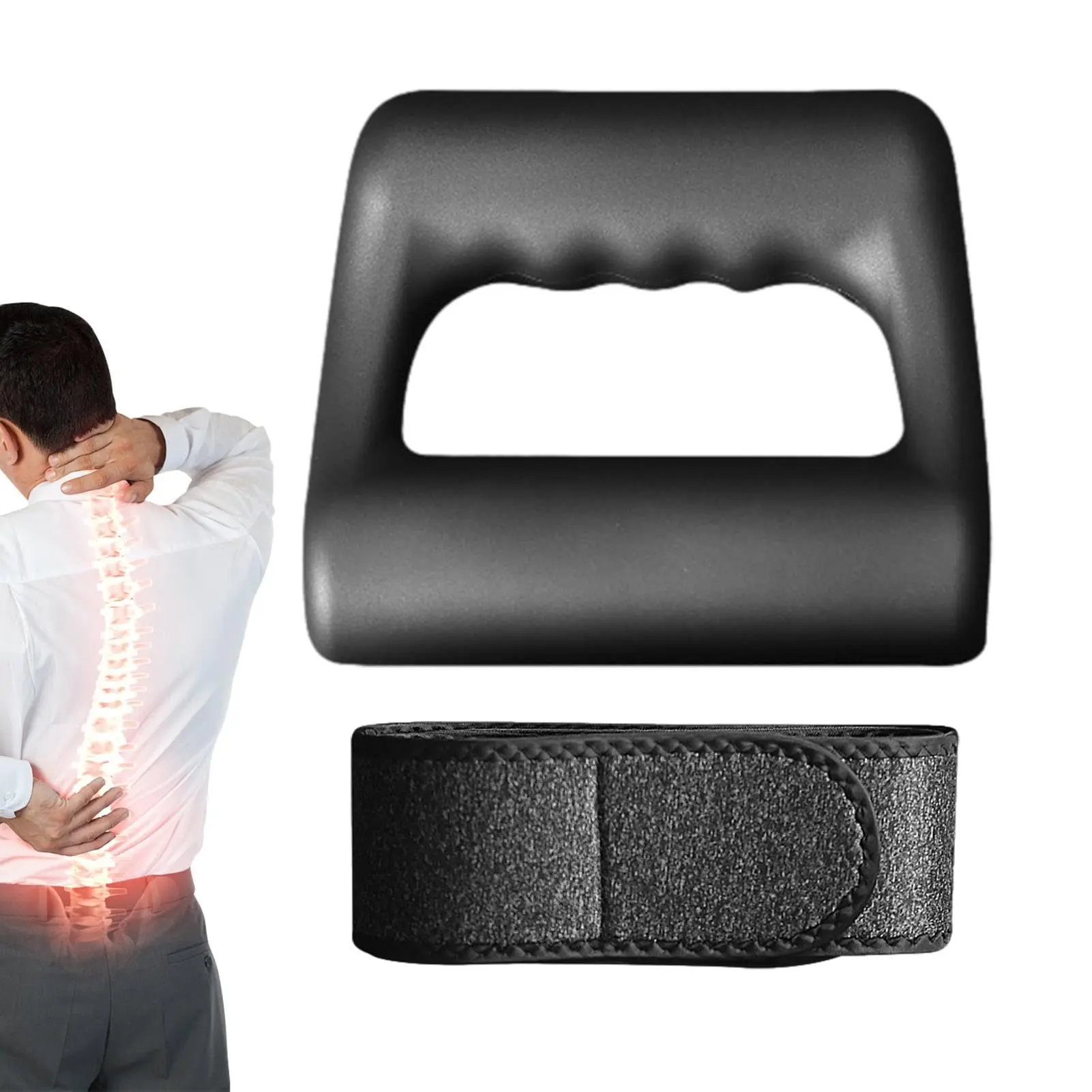 

Handheld Back Massager Portable Electric Vibrating Muscle Massager 5 Massage Modes Wireless Massager Ring for Body Relax