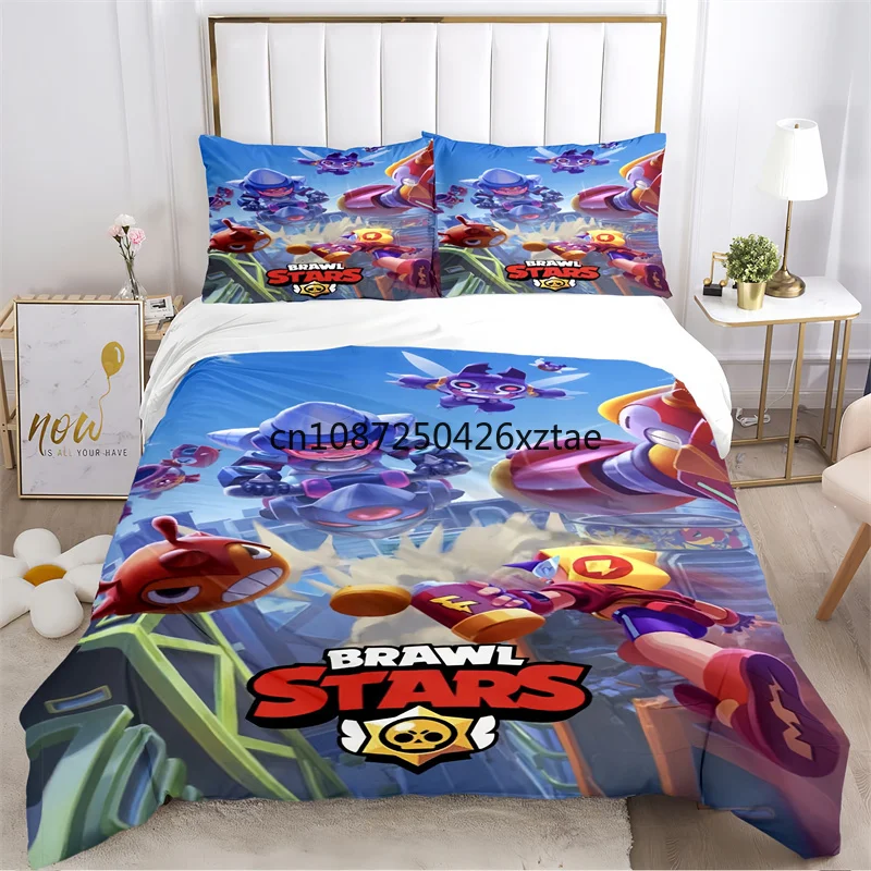 Game B-rawl Game S-Stars Vintage Posters  Duvet Cover Sets Printed Bedding Set Double Queen King Size 2/3pcs,Bettbezug