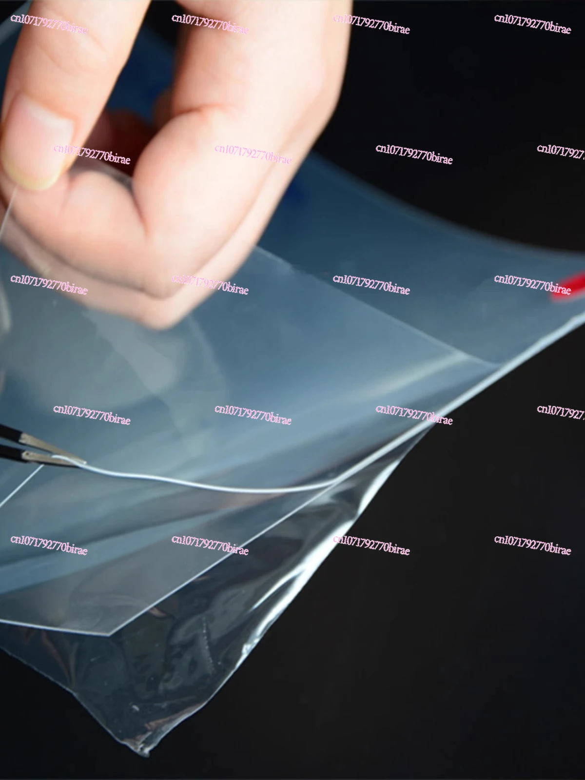 PDMS فيلم معامل منخفض سيليكون نقي شفاف الشد مرونة مرنة الركيزة الإلكترونية ستوكات